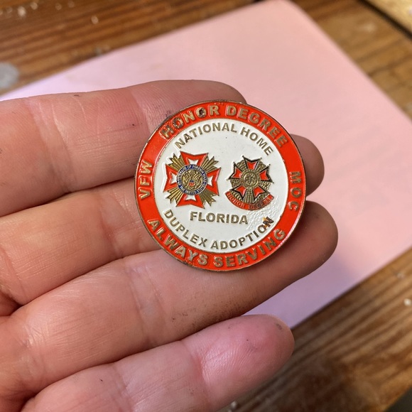 Vintage VFW MOC National Home Florida pin - Picture 3 of 3
